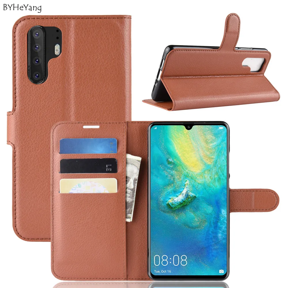 BYHeYang чехол для Funda Huawei P30 Pro сумка Роскошный Ретро винтажный кожаный мягкий