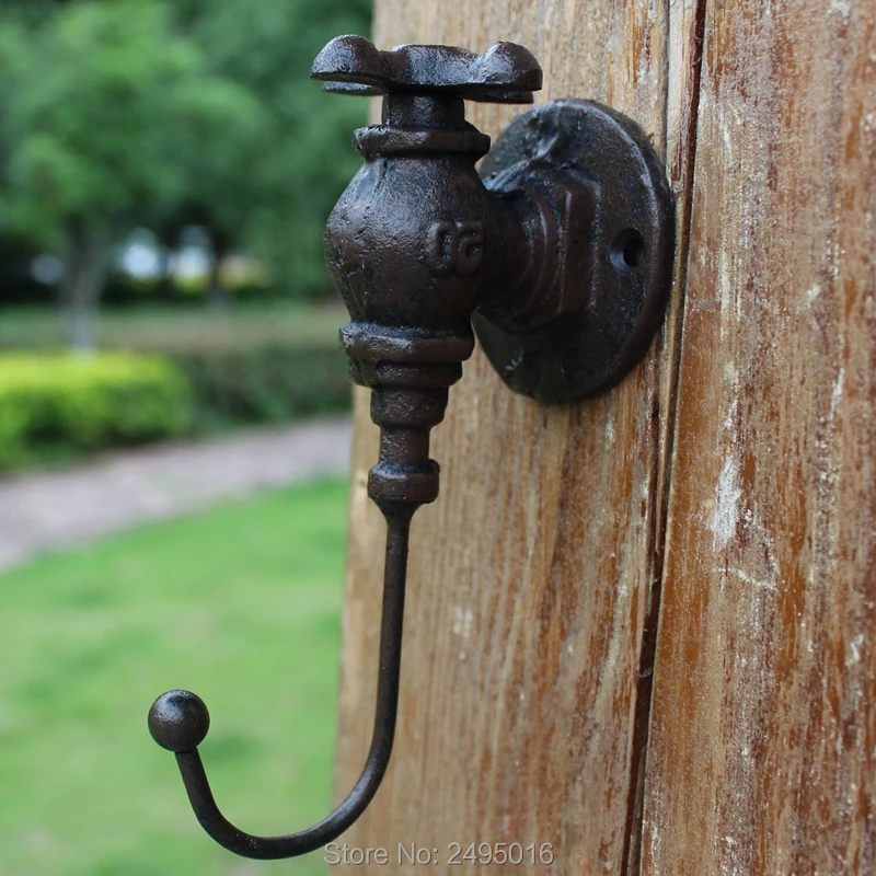 Чугунный верхний водяной клапан настенный крюк | Дом и сад