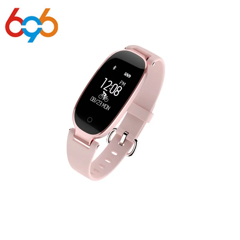696 S3 Bluetooth Smart часы модные женские туфли монитор сердечного ритма Фитнес трекер
