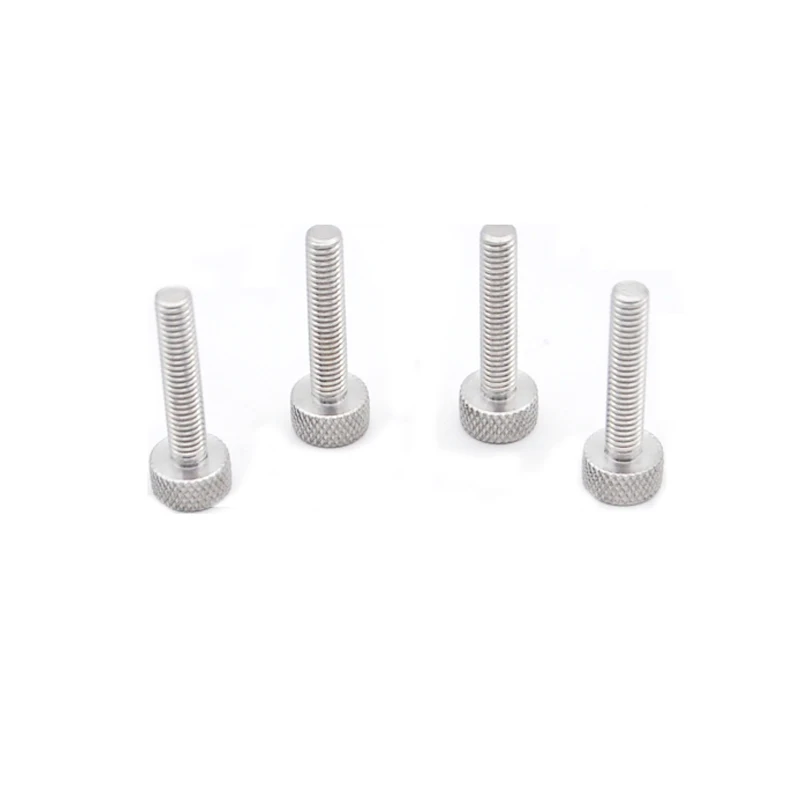 

5pcs M3 stainless steel hand screw bolt round heads knurling net screws home decoration bolts 10mm-30mm length