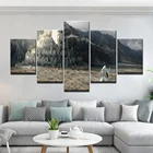 HD-принты, холст, современные настенные картины, 5 шт., средняя карта земли, картины, плакат для спальни, домашний декор, рамки