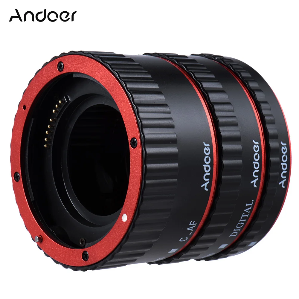 Цветное металлическое Удлинительное Кольцо Andoer TTL с автофокусом AF для