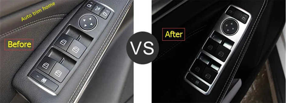 

Lapetus Door Armrest Window Lift Button Cover Trim For Mercedes Benz CLA / GLA / A B Class / ML / GLE Auto Accessories
