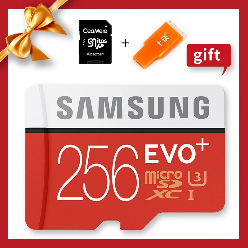 SAMSUNG Microsd 100% Оригинал 256 ГБ 128 Гб 64 32 16 8 карта памяти класс 10 EVO Plus Micro SD карты|Карты