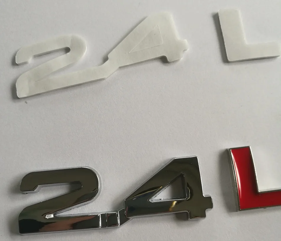 JX-LCLYL Metal 2.4L Letters Car Turbo Engine Rear Trunk Emblem Badge Decal Sticker | Автомобили и мотоциклы