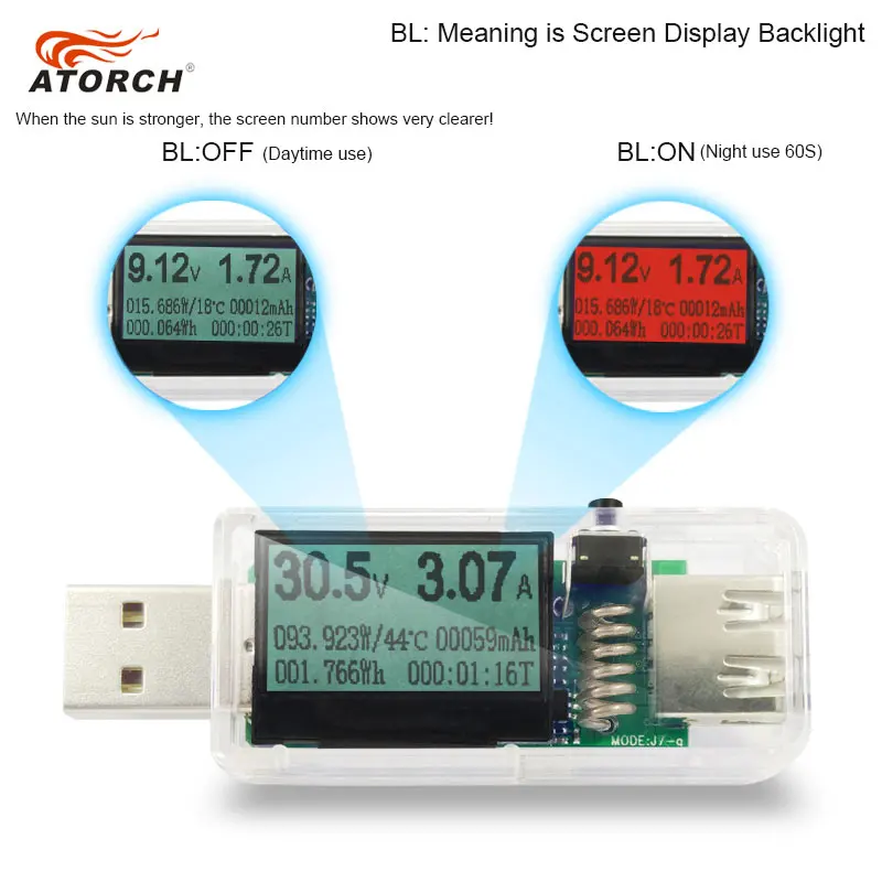Новейший 12 в 1 USB Тестер DC Цифровой вольтметр amperimetro voltagecurent метр амперметр