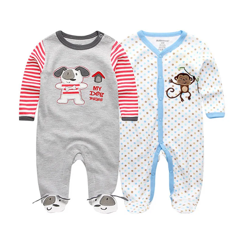 Baby Rompers2047 Высокое качественный комбинезон для маленьких девочек, одежда богемный комплект, Roupa de малыш Bebe Одежда для новорожденных единорог с принтом маленького дьявола, одежда для маленьких девочек - Цвет: Baby Rompers2047