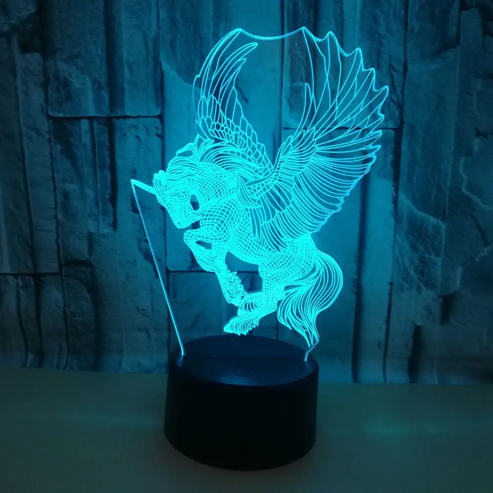 

7 цветов, 3d ночник, оптовая продажа с фабрики. Декоративная настольная лампа для детской комнаты, Рождественские декоративные светильники, н...