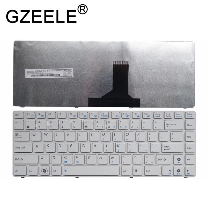 Новая клавиатура GZEELE US для ASUS UL30 UL30KU UL30A UL30AT UL30JT UL30VT U31 U31J A84S A43E A43F A43 P43E A83S A43S N82 N82JV