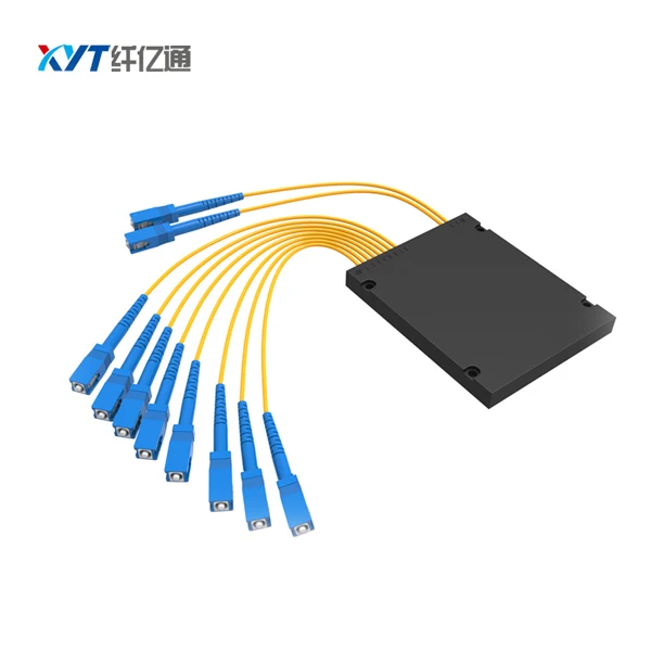 Blockless 2x8 ABS Box type Fiber Optical PLC Splitter 2:8 SC/UPC optic splitter | Мобильные телефоны и аксессуары
