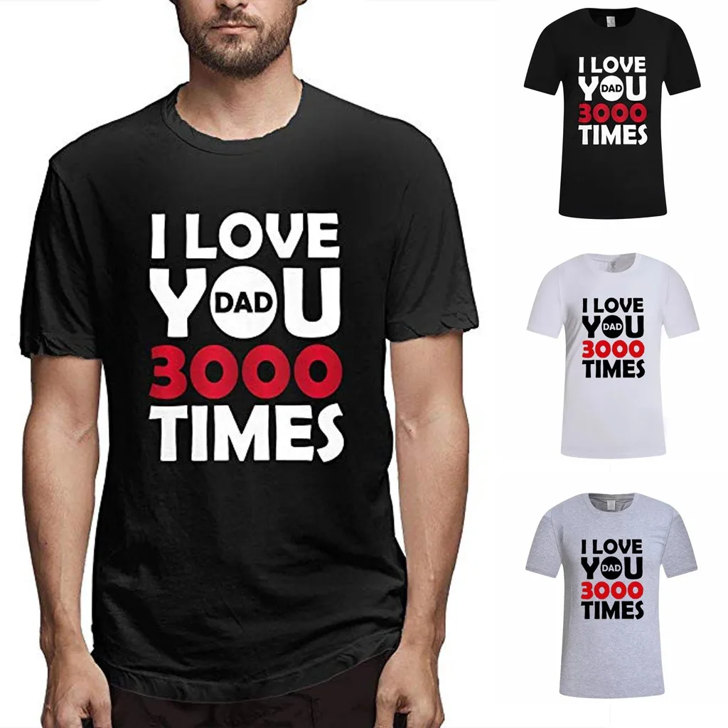 I Love You 3000 футболка wo для мужчин/мужчин Marvel Железный человек Забавные Футболки