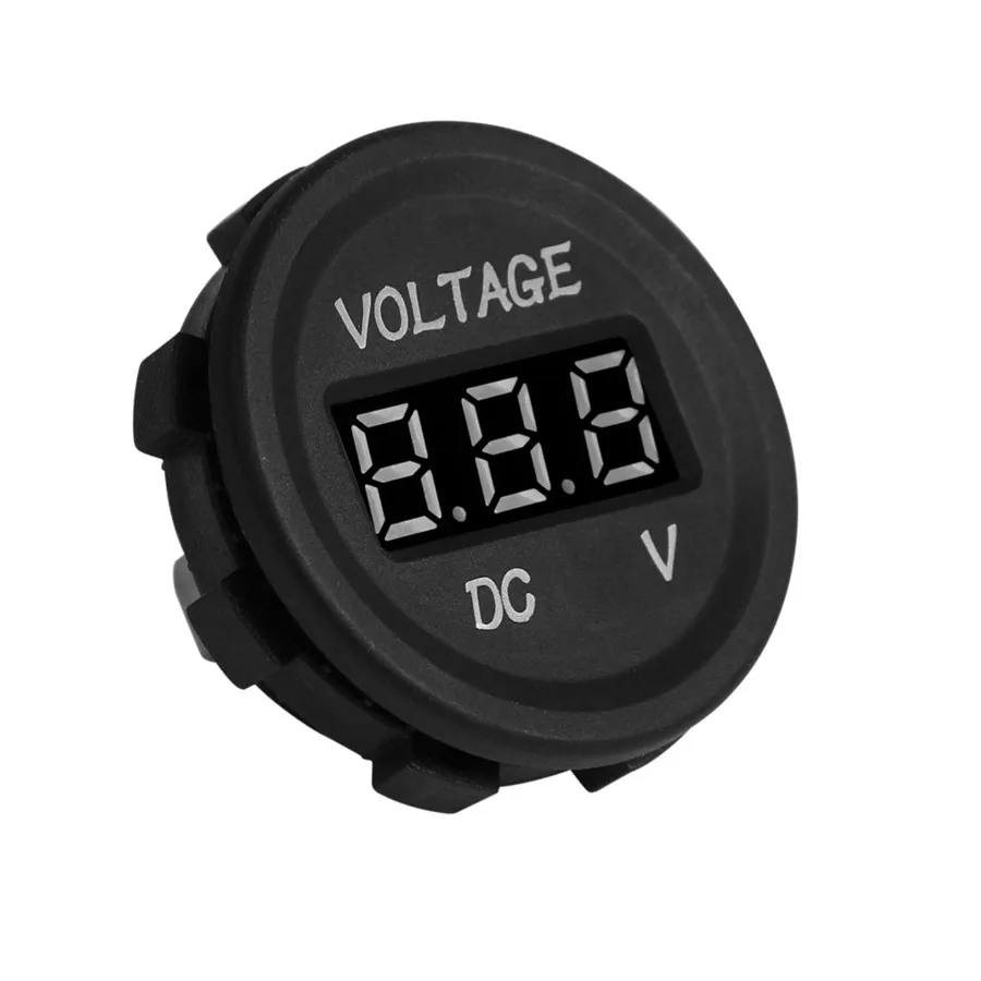 DC 12 V 24 светодиодный дисплей Цифровой вольтметр для автомобиля измеритель