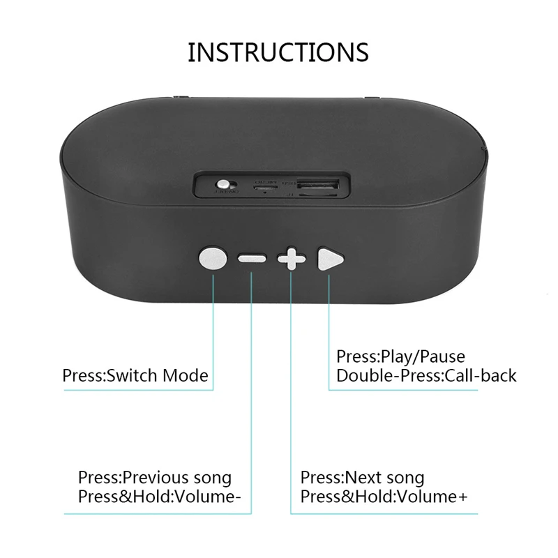 Беспроводная Bluetooth-колонка с поддержкой TF-карты и USB-флеш-накопителя | Электроника