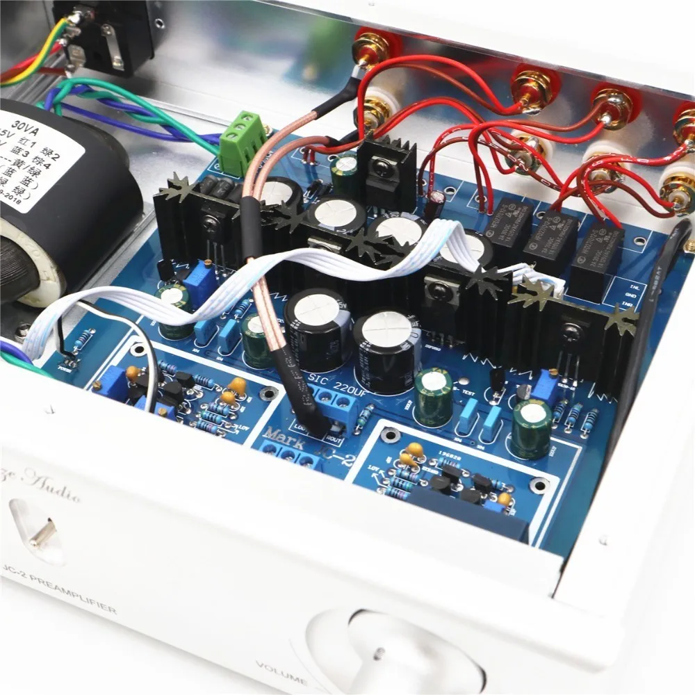 Оригинальная схема Mark JC 2 Pre усилитель 3 группы 2RCA регулятор громкости передний