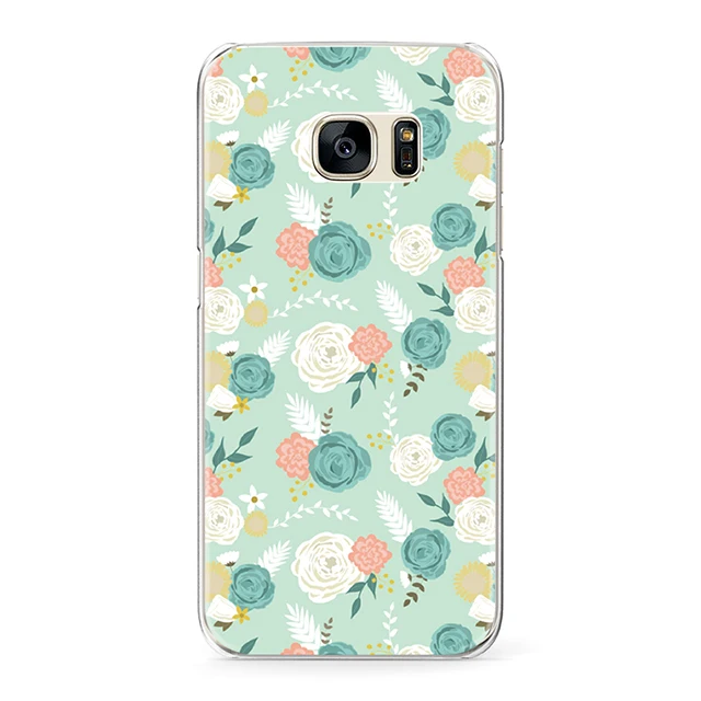 Для Samsung Galaxy S5 S6 S7 S8 край J7 J5 A5 A3() g530 чехол для телефона прекрасный цветочный узор крышка