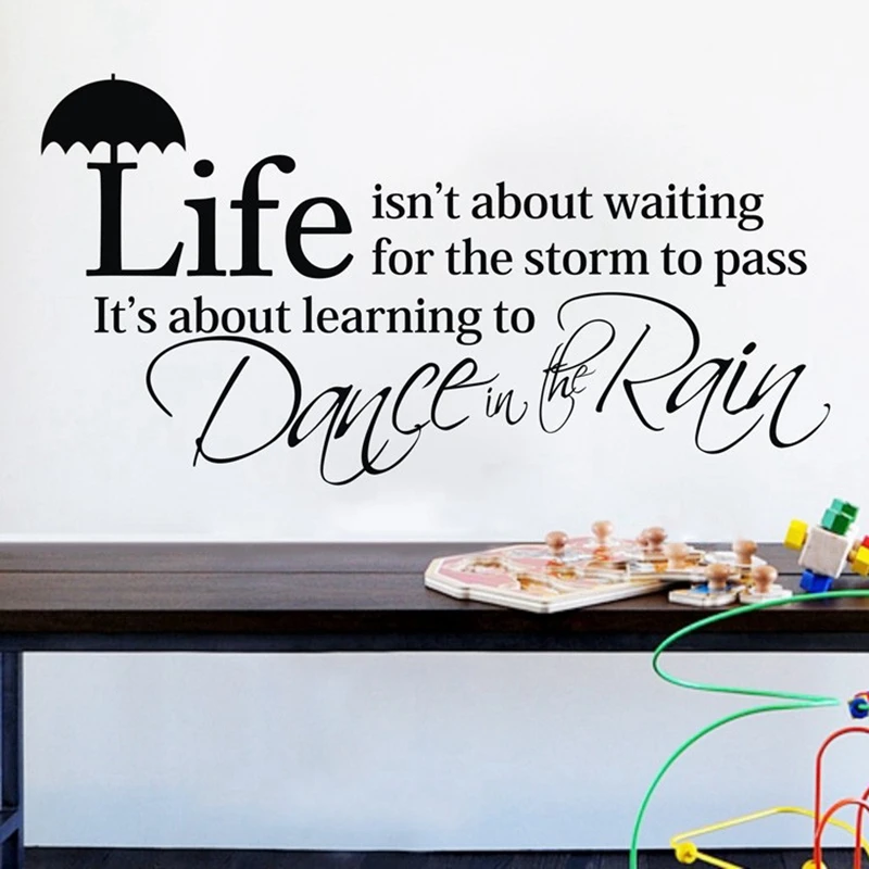 Ebay Горячие вдохновляющие поговорки-жизнь ждет шторма чтобы пройти Виниловые