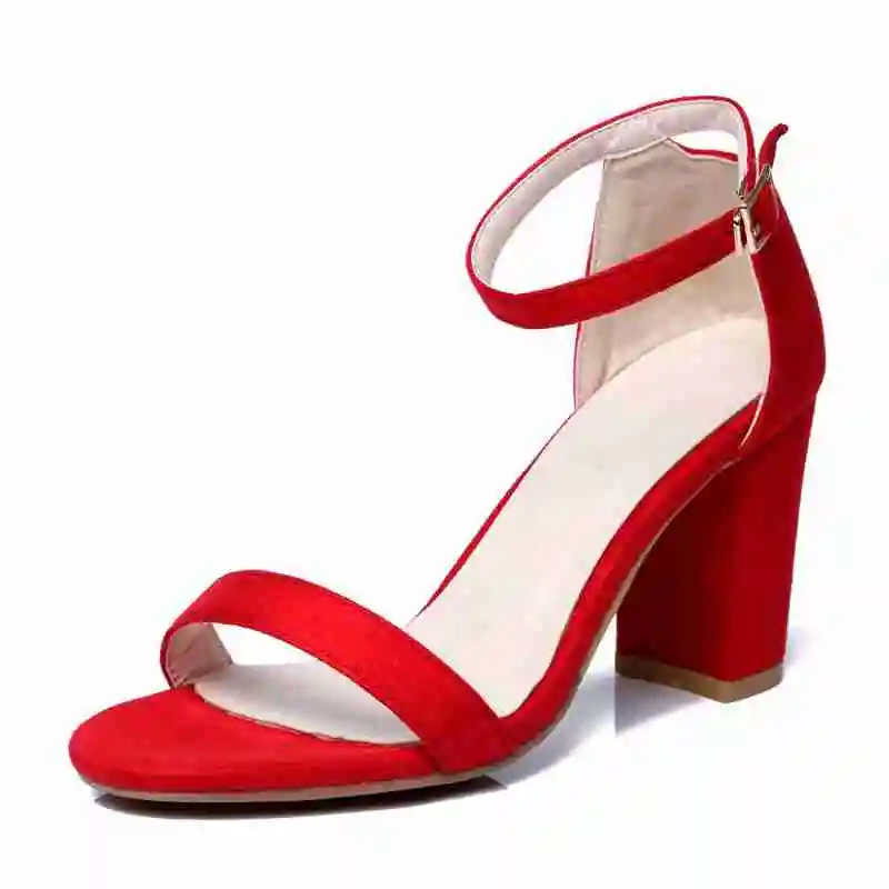 FAMSO/Новое поступление 2019 года женские босоножки Цвет черный красный дизайнерская