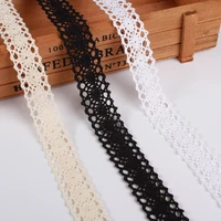 30yards width 2 1cm white cotton lace trim fabric ribbons handmade diy dress skirt hat tablecloth apparel sewing accessories