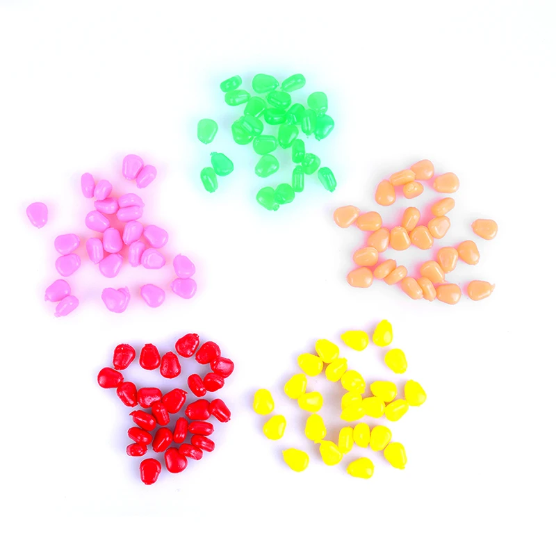 50 шт./лот цветные всплывающие приманки для ловли карпа мягкие искусственные