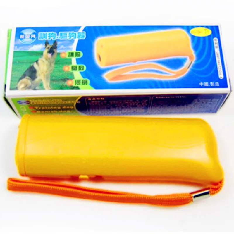 Светодиодный ультразвуковой лай собак дрессировки Отпугиватель москитов