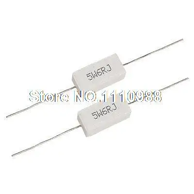 

10pcs 5W 6 Ohm Wire Wound Ceramic Cement Resistor 6R 5%