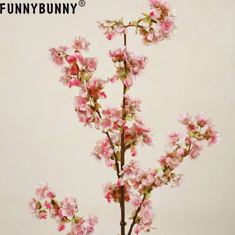 FUNNYBUNNY романтические искусственные ветви вишни шелковые цветы для дома Свадебные