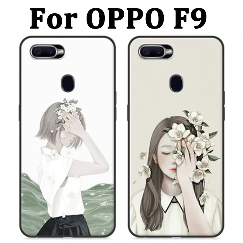 Чехол для OPPO F9 чехол в литературном стиле мягкий F 9 защитный OPPOF9 задняя крышка