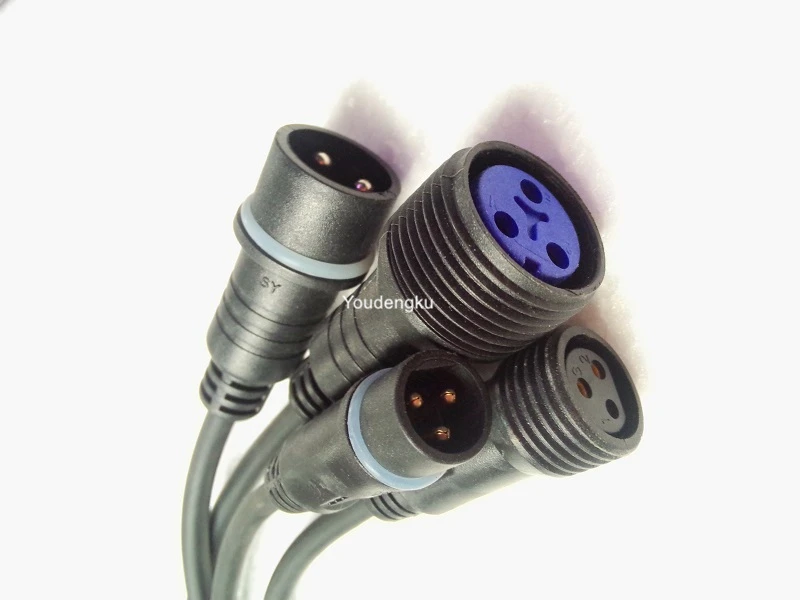 

1pcs 10m waterproof IP power cable and 1pcs 10m waterpoof dmx cable