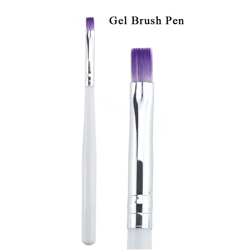 Nail Brush 30 мл полигель акриловый Французский набор полигель замачиваемый УФ-гель прозрачный гель для наращивания ногтей с кистью для лака - Цвет: Nail Brush