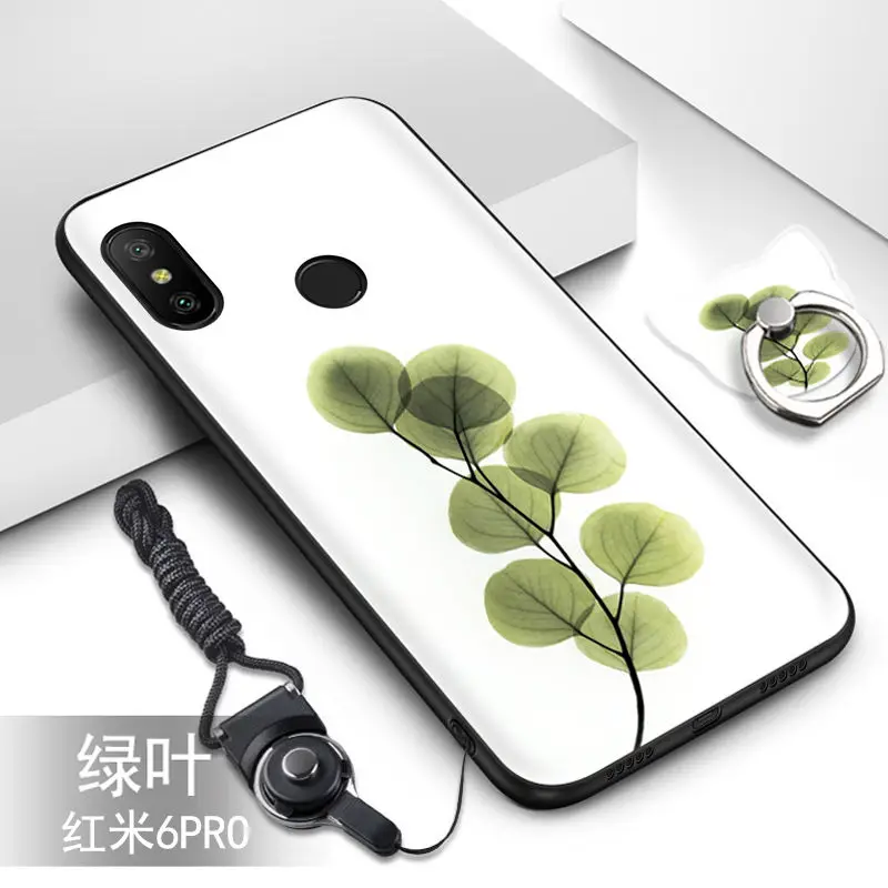 Чехол для Xiaomi Mi A2 Lite. Мягкий силиконовый чехол из ТПУ с цветным узором и функцией