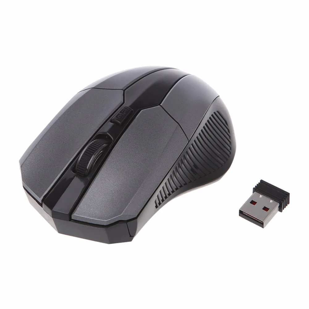 Игровая мышь 1200 dpi, 2,4 ГГц, оптическая беспроводная мышь, USB приемник для ПК, компьютера, 4 клавиши, мышь, 5 цветов, C42