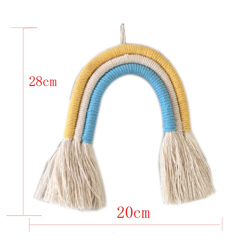 Тканые вручную радужные настенные подвесные украшения художественное украшение