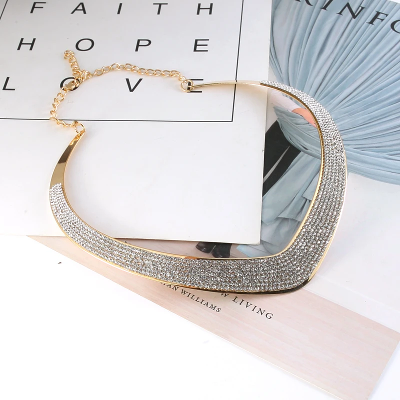 Классические хрустальные свадебные украшения сердце стразы женское колье чокер