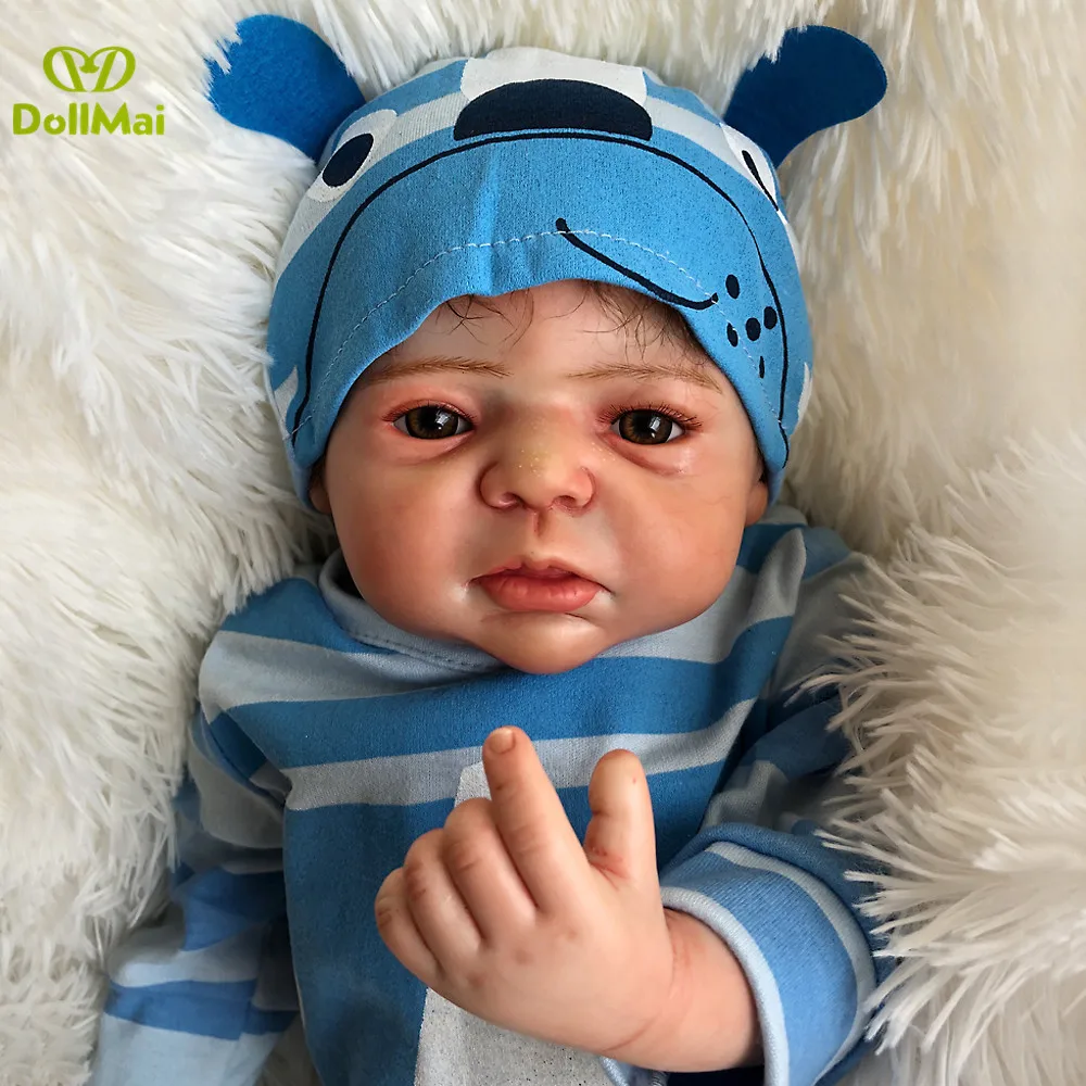 

50 см силиконовые куклы Reborn baby, эксклюзивные куклы reborn для малышей, подарок ручной работы для мальчиков, bebe Boneca Reborn