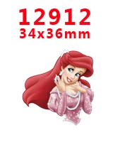 PR12912 Новое поступление 30 шт./упак. печатных плоский полимер набор страз с плоской задней смолы для волос украшение в виде банта; PR12910 - Цвет: PR12912