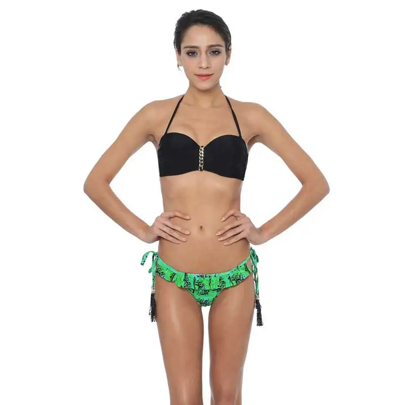 Новинка 2019 сексуальные кружевные бикини купальники женский купальник зеленый