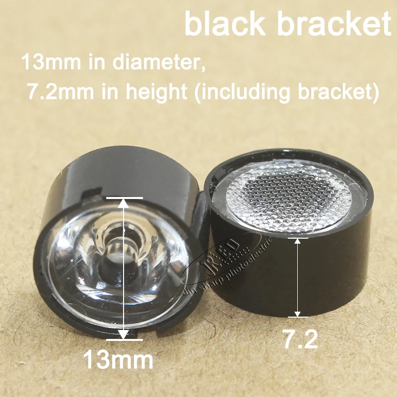 10/50/100 шт. 13 мм cree xpe cpe2 xpg xpg2 xte 3535 led объектив 10/30/45/60 градусов конденсаторный гладкая