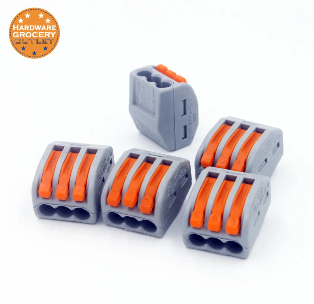 

Wire Compact Connectors Lever Conductor Compact Connector Terminal Block Wire Push Cable Connector 10 pcs