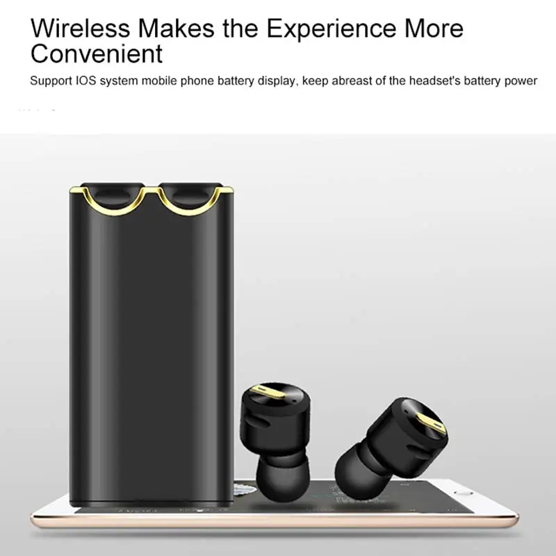 TWS беспроводные Bluetooth наушники новинка V5.0 гарнитура поддержка автоматического