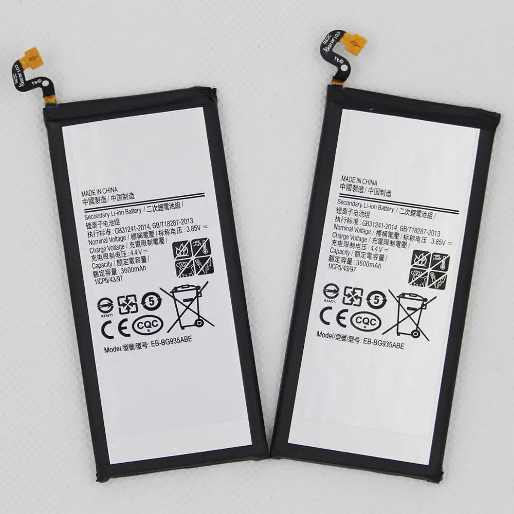 5 шт./лот Новый аккумулятор для Galaxy S7 Edge G935 G9350 G935F G935FD 3600 мАч EB BG935ABE мобильный