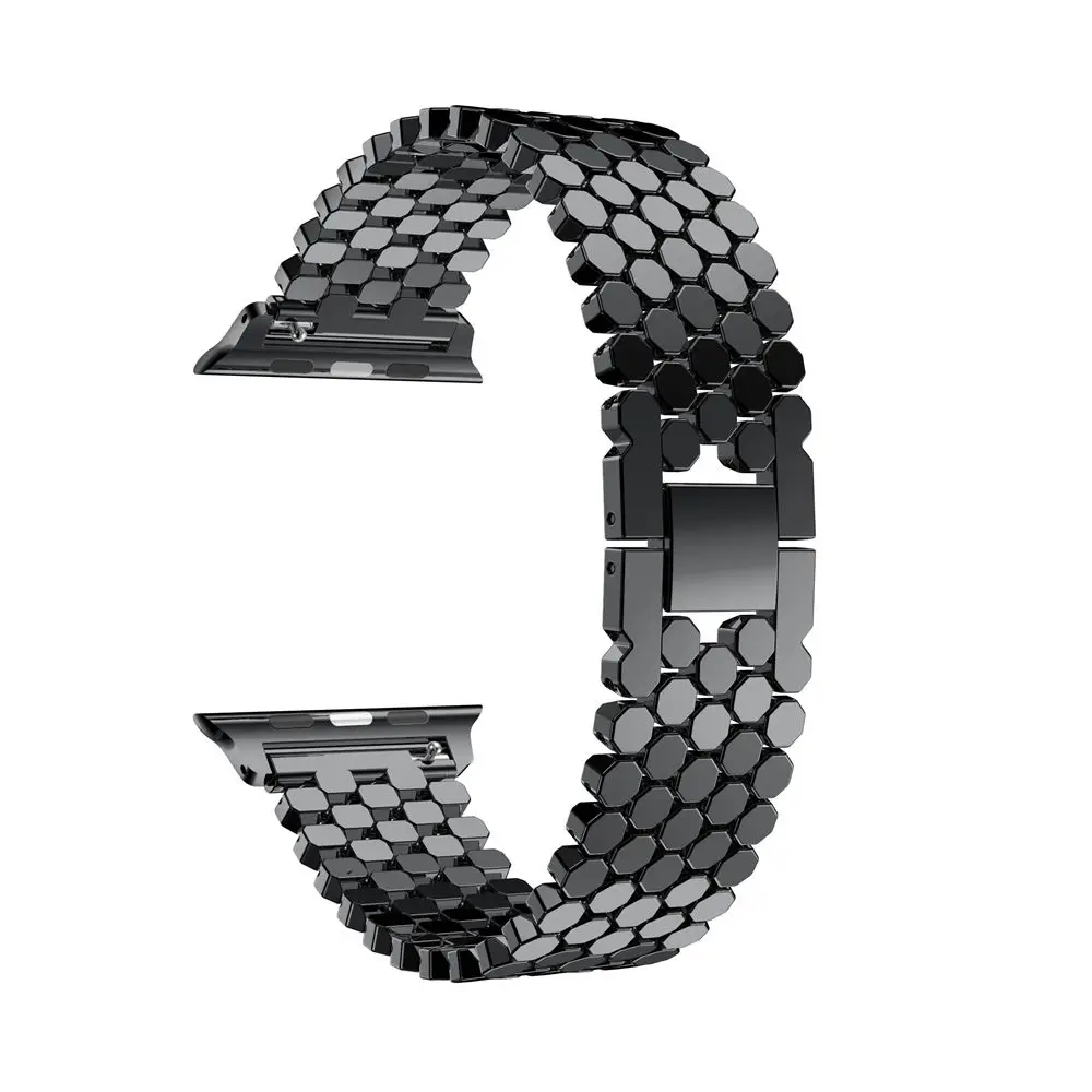 Ремешок из нержавеющей стали для Apple Watch 4 ремешка 44 мм/40 мм ремешок часов серии 3 2 1