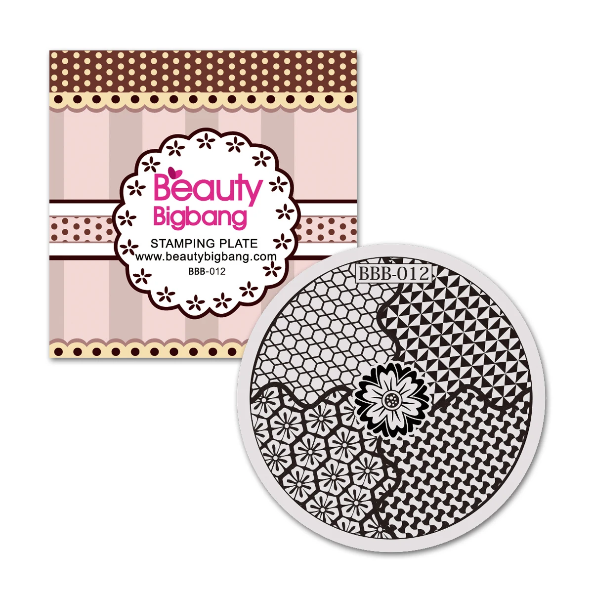 BeautyBigBang пластины для штамповки ногтей 5,6 см из нержавеющей стали круглые цветы полировка изображений штампы инструменты для переноса ногтей