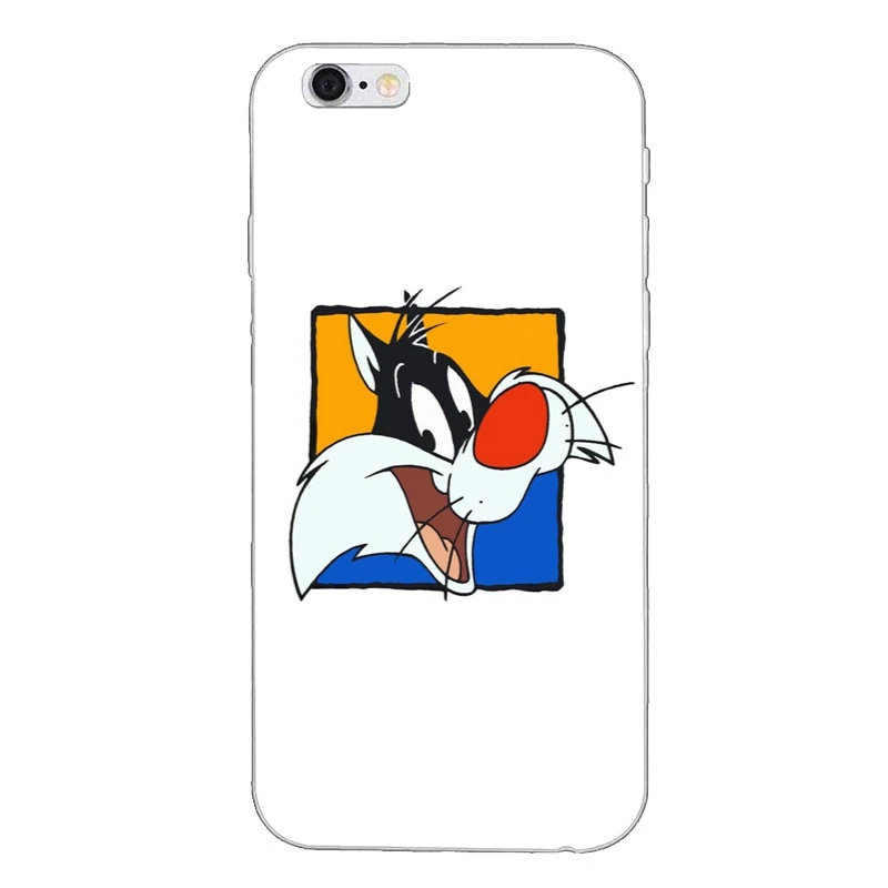 Looney Tunes Сильвестр для iPhone X XR XS Max 8 7 plus 6s 6 plus SE 5S 5c 5 4S 4 iPod Touch мягкий чехол телефона