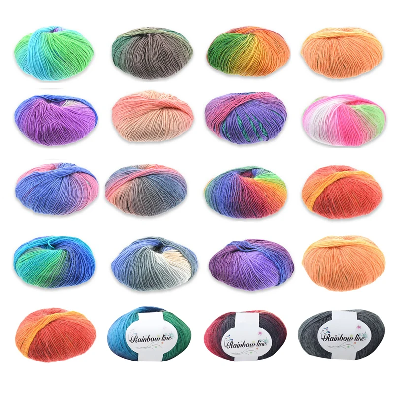 50 г/мягкая детская молочная хлопковая шерсть DIY пряжа одежда ручная вязка
