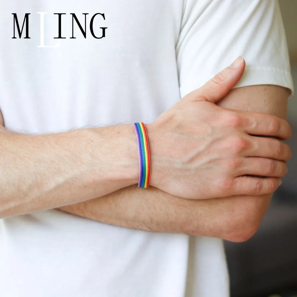MLING винтажный браслет с цепочкой, модный Радужный Браслет, Браслет Дружбы