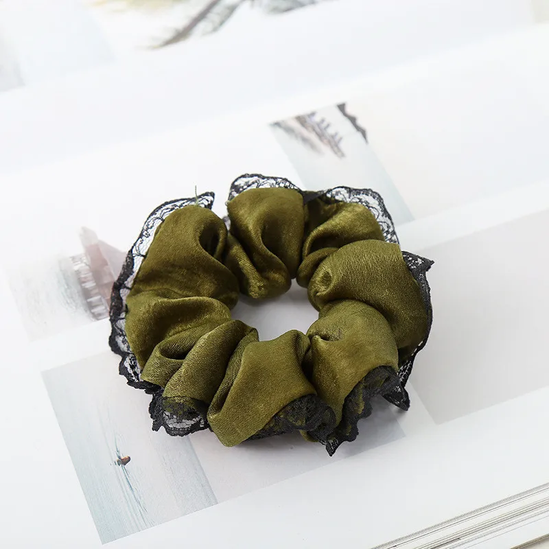 Style9-ArmyGreen 61 стиль, 1 шт., эластичные резинки для волос, резинка для волос, аксессуары для волос для девушек, повязки для волос для женщин, резинки для волос - Цвет: Style9-ArmyGreen