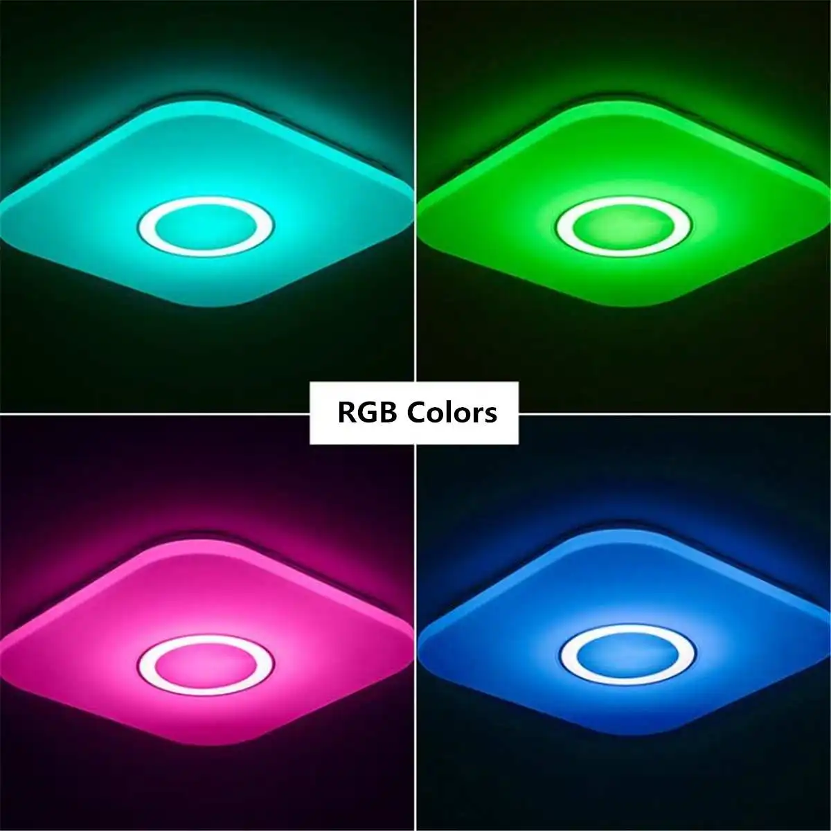 Современный светодиодный потолочный светильник RGB с регулируемой яркостью приложение дистанционное управление Музыка 24 Вт 36 Вт 48 Вт поверхностный монтаж светодиодный потолочный светильник s Plafonnier светодиодный