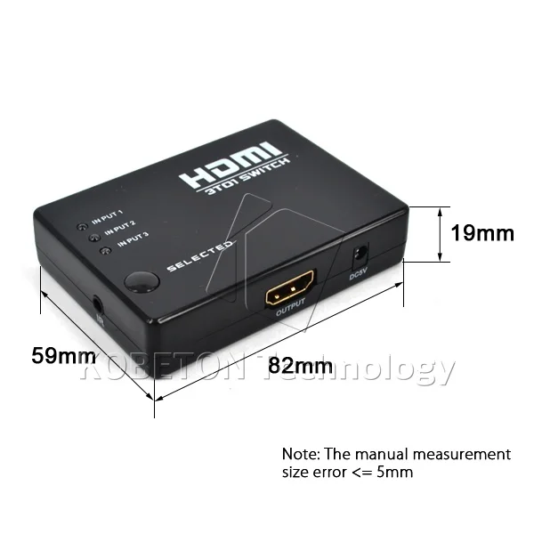 3 Порты видео коммутатор PLC сплиттер совместимому с HDMI концентратор в 1 для PS4 Xbox One