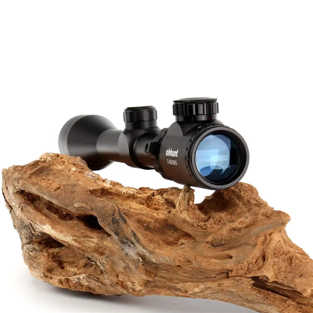 

ohhunt 3-9X40 Rangefinder Reticle Red Green Illuminated RifleScope Hunting Crossbow Rifle Scope For .177 .22 Caliber Airguns