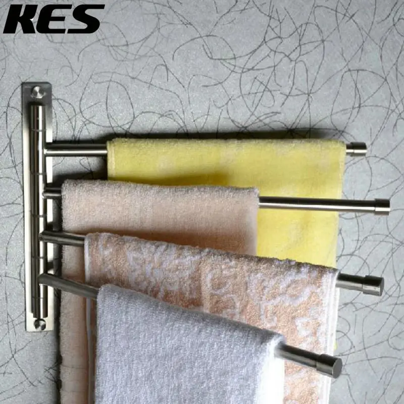 KES Санузел качели полотенце для рук бар 4 настенный кронштейн